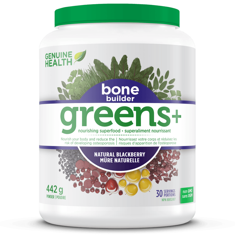 Genuine Health Greens+ Bone Builder Blackberry Flavour