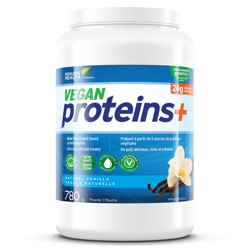 Genuine Health Vegan proteins+ Natural Vanilla 780 g