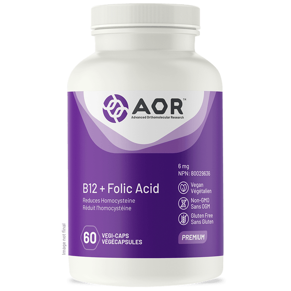 AOR B12 + Folic Acid 60 Capsules