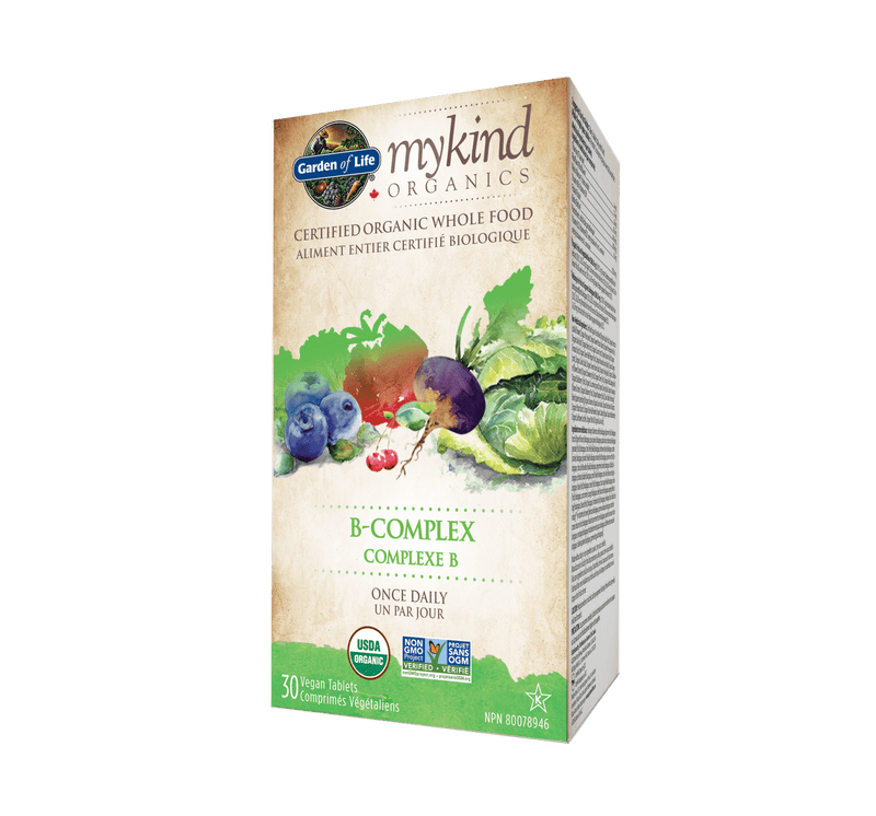 Garden of Life mykind Organics B-Complex Once Daily 30 Tablets