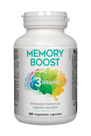 3 أدمغة، تعزيز الذاكرة، 120 كبسولة نباتية