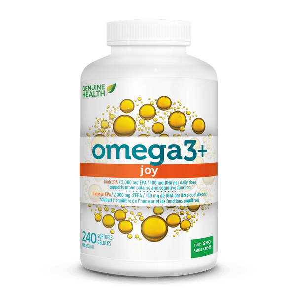 Genuine Health omega3+ joy 240 Softgels