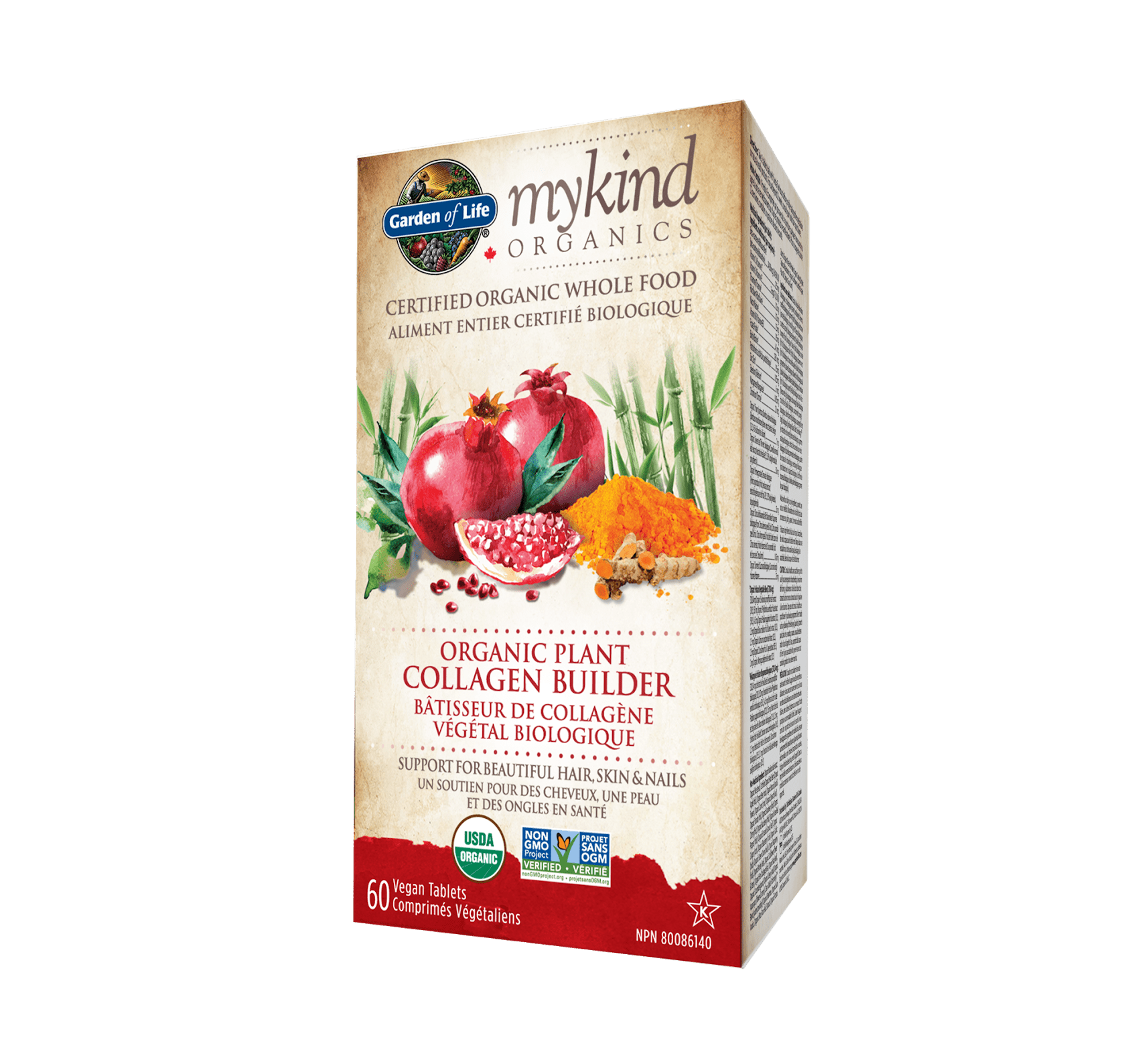 Garden of Life mykind Organics Plant Collagen Builder 60 Tablets