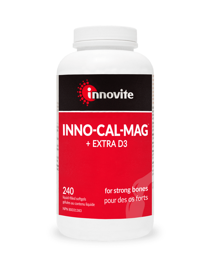 Innovite Health Inno-Cal-Mag 복합물, 추가 비타민 D3 240 소프트젤 포함