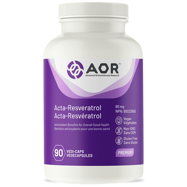 AOR | Acta-Resveratrol, 80mg, 90 Veggie Caps