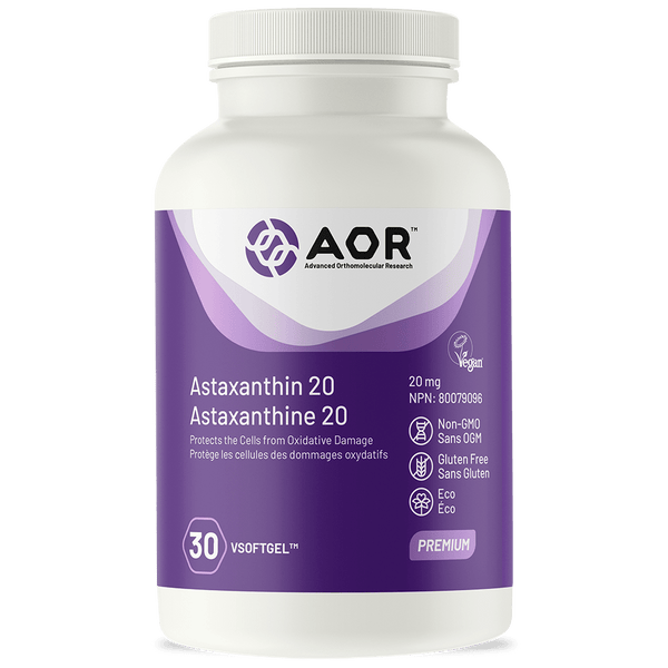 AOR Astaxanthin 20 mg 30 Softgels