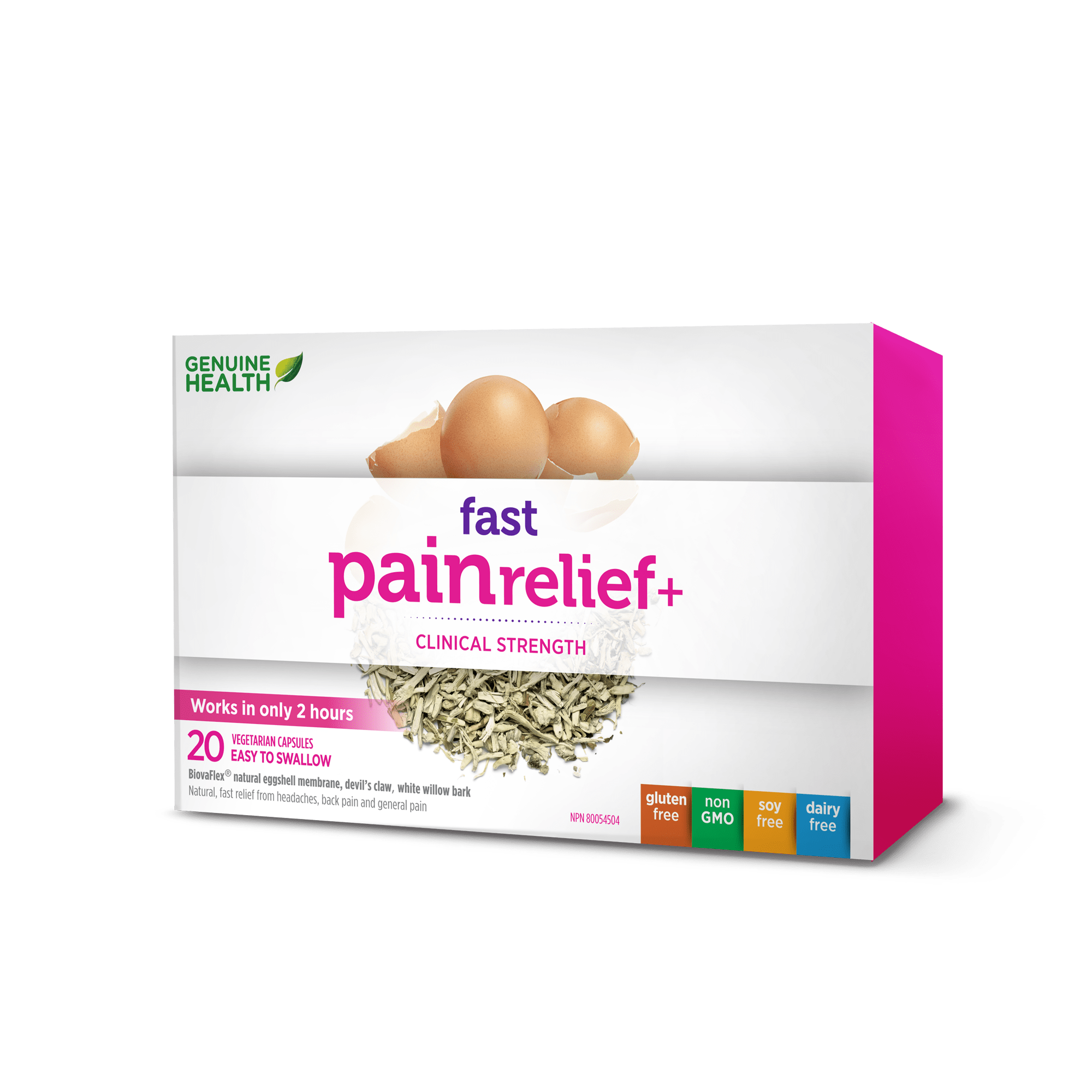 Genuine Health Fast Pain Relief+ 20 Capsules