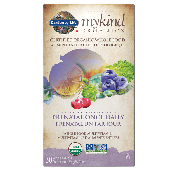 Garden Of Life, mykind Organics Prenatal 1일 1회, 30정