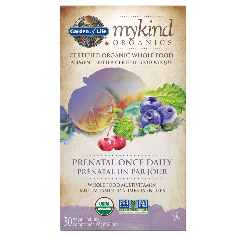 Garden Of Life, mykind Organics قبل الولادة مرة واحدة يوميًا، 30 قرصًا