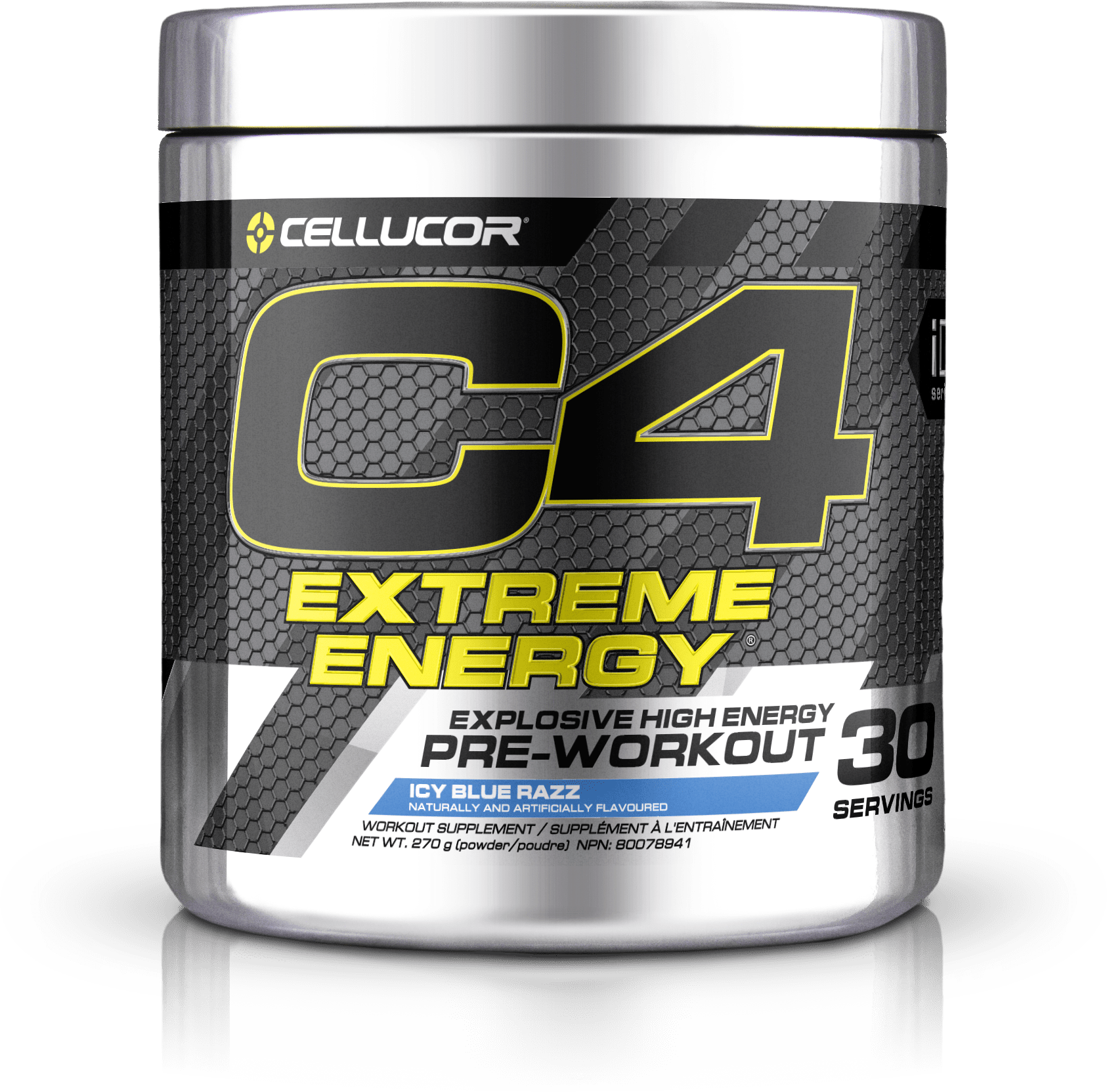 Cellucor C4 Extreme Energy Pre-Workout Icy Blue Razz 30 Servings