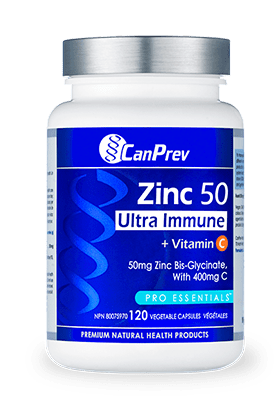 CanPrev Zinc 50 Ultra Immune + Vitamin C 120 V-Caps