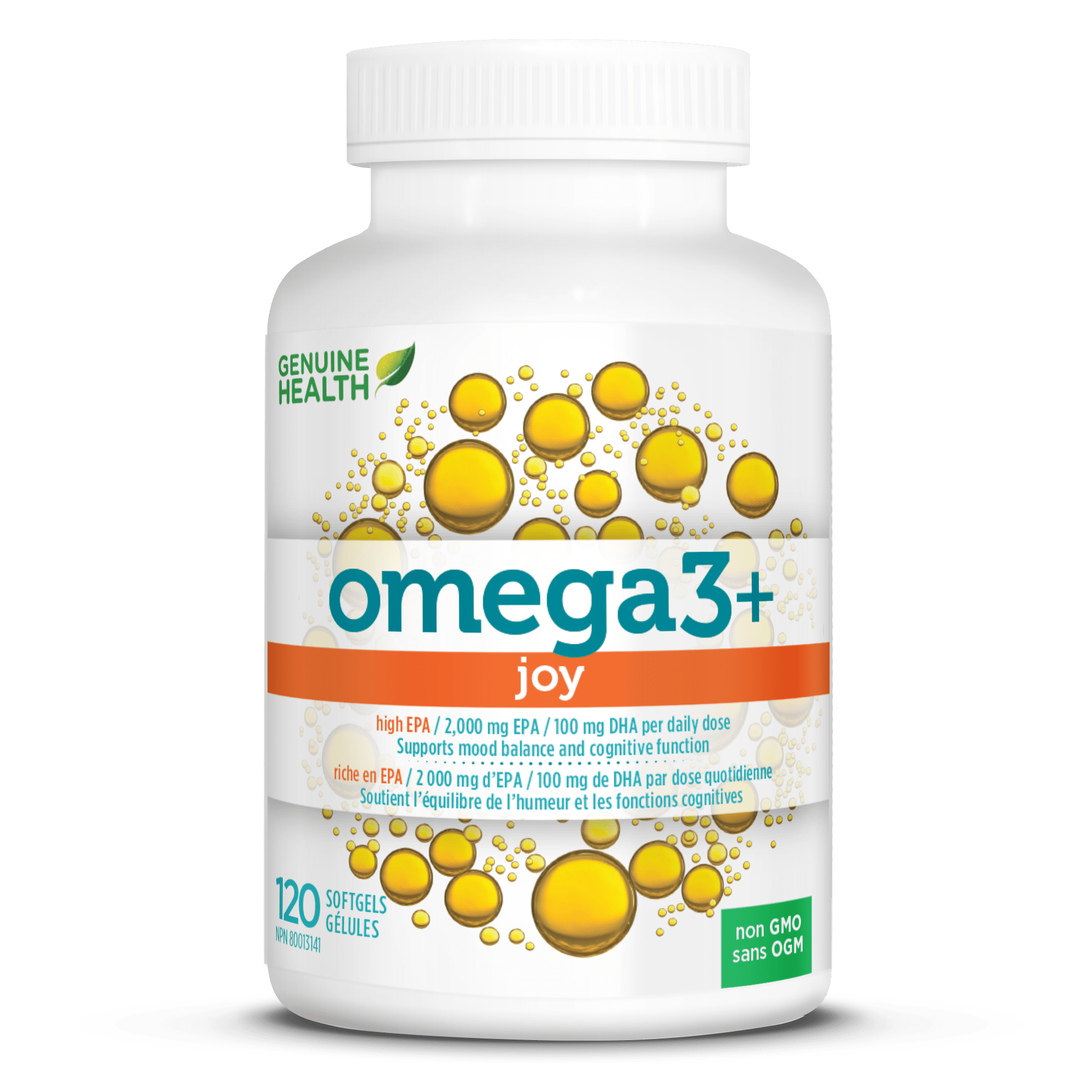 Genuine Health omega3+ joy 120 Softgels