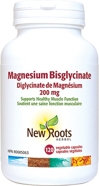 New Roots Magnesium Bisglycinate 200 mg 120 V-Caps