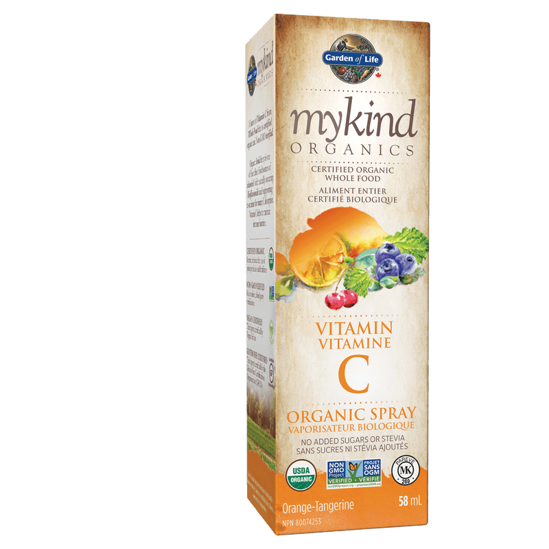 Garden of Life mykind Organics Vitamin C Spray Orange Tangerine