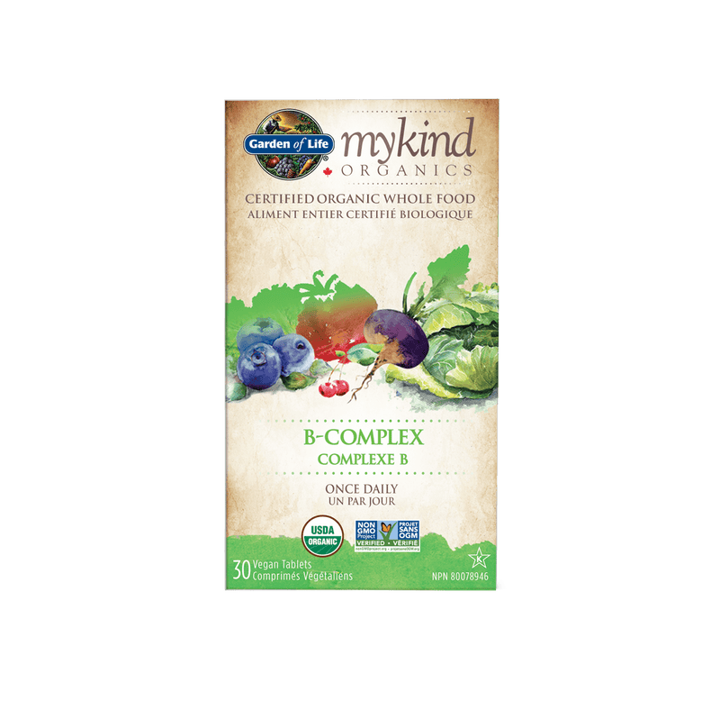 Garden of Life mykind Organics B-Complex Once Daily 30 Tablets