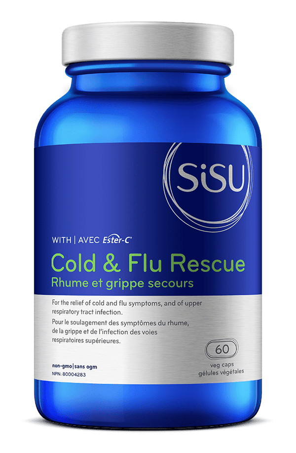 Sisu Cold &amp; Flu Rescue مع Ester-C 60 كبسولة على شكل حرف V