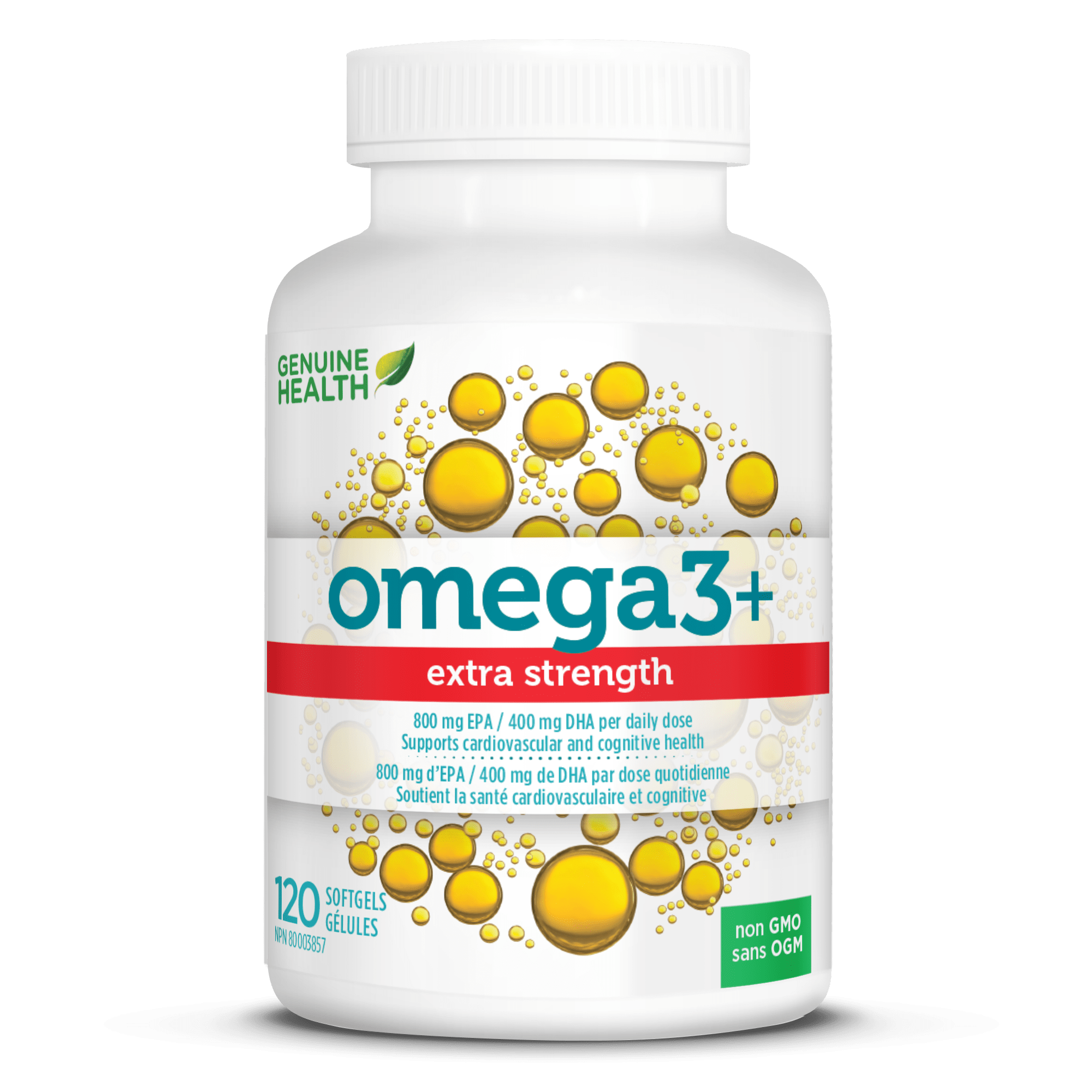Genuine Health, Omega3 EXTRA STRENGTH, 120 Softgels