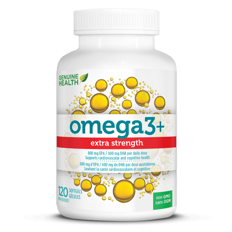 Genuine Health, Omega3 EXTRA STRENGTH, 소프트젤 120정
