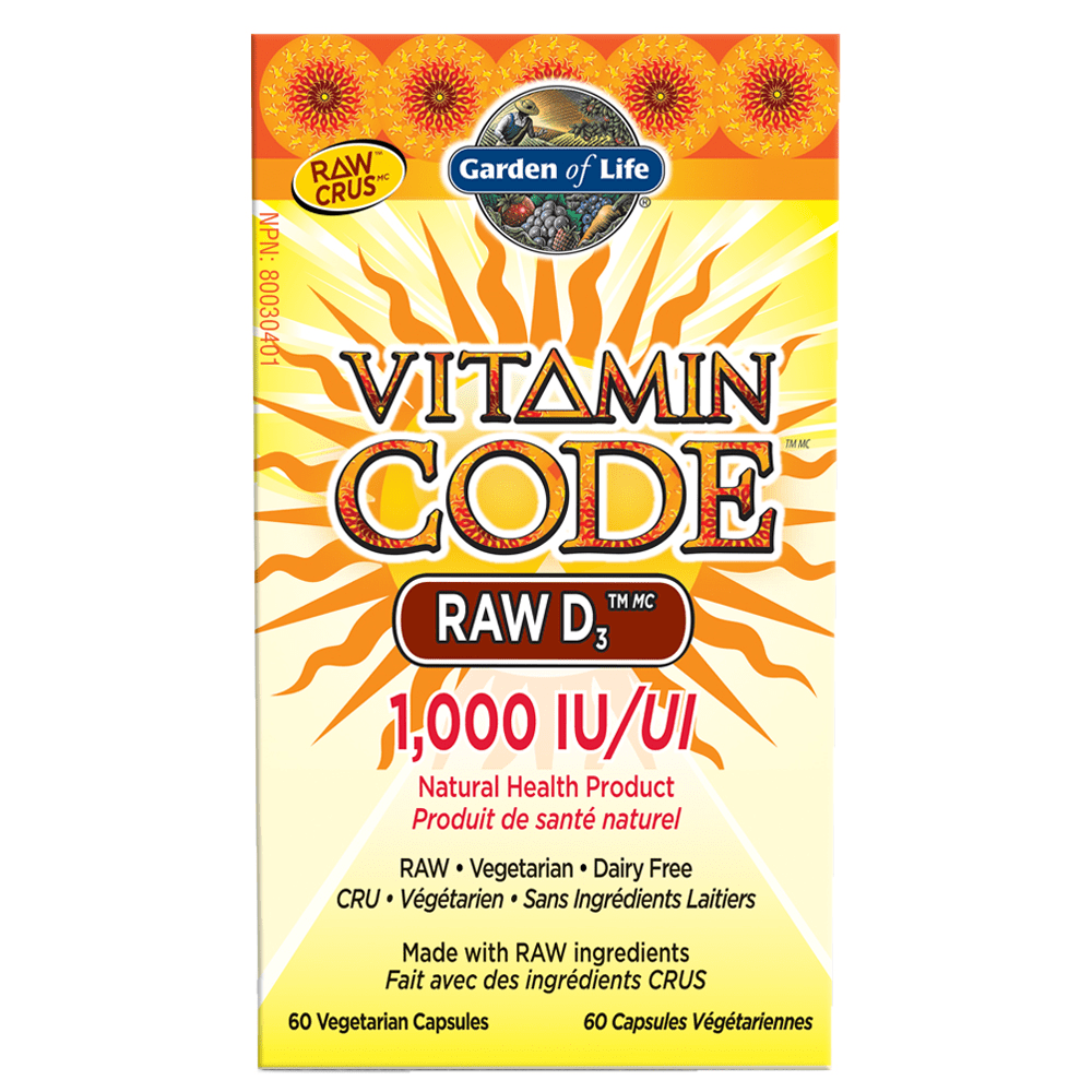 Garden of Life Vitamin Code - RAW D3 1000 IU