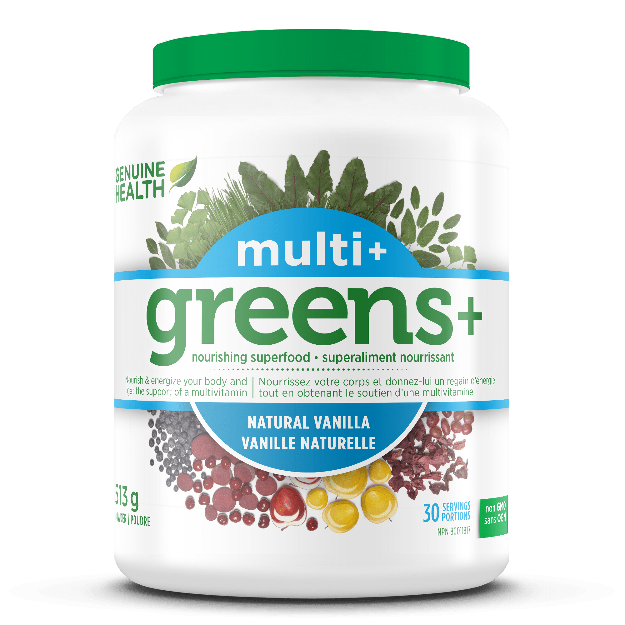 Genuine Health Greens+ Multi+ Natural Vanilla