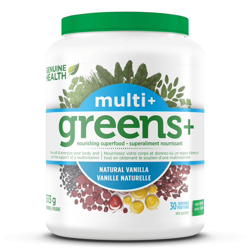 Genuine Health Greens+ Multi+ Natural Vanilla