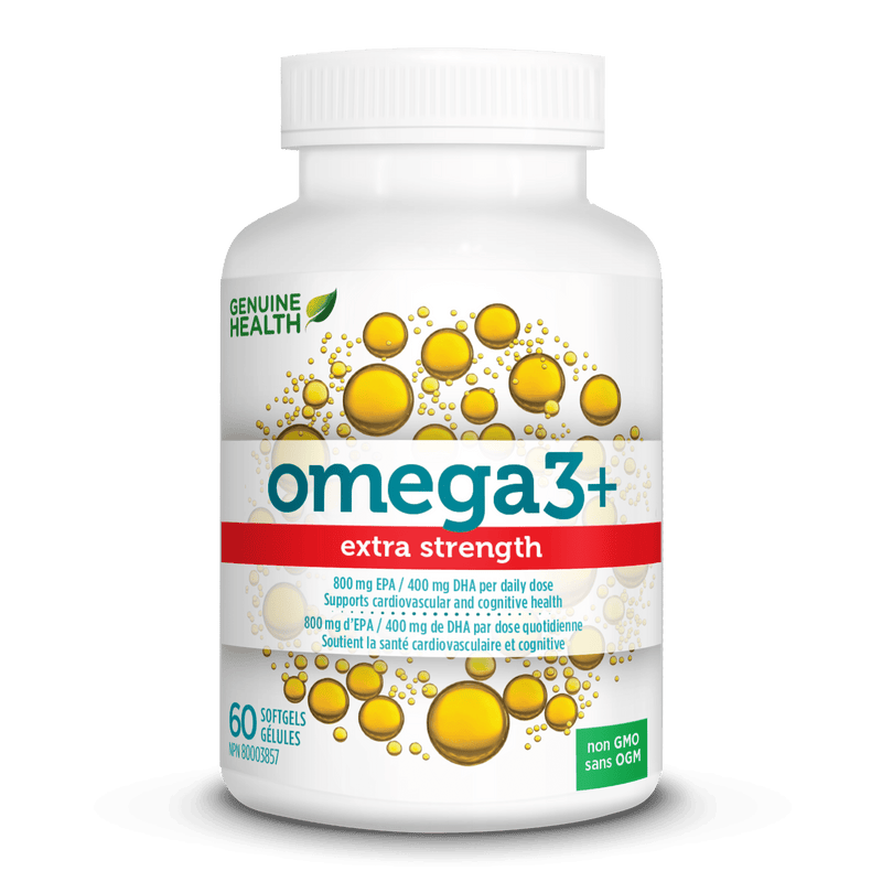 Genuine Health, Omega3 EXTRA STRENGTH, 60 소프트젤(중단됨)