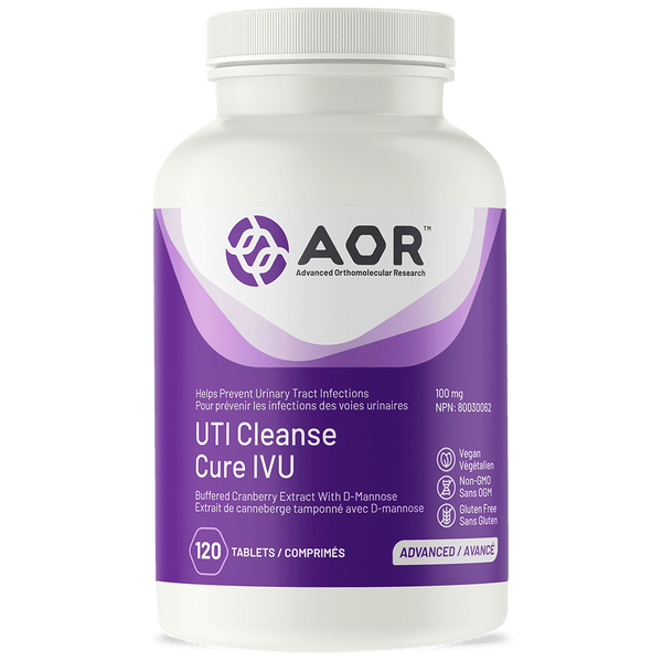 AOR UTI Cleanse with Cranberry 120 Tablets