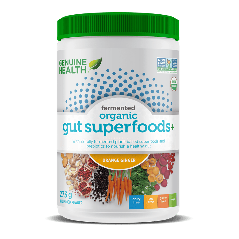 Genuine Health Fermented Organic Gut Superfoods+ Orange Ginger 273 g