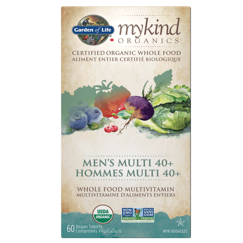 Garden of Life mykind Organics 남성용 멀티 40+