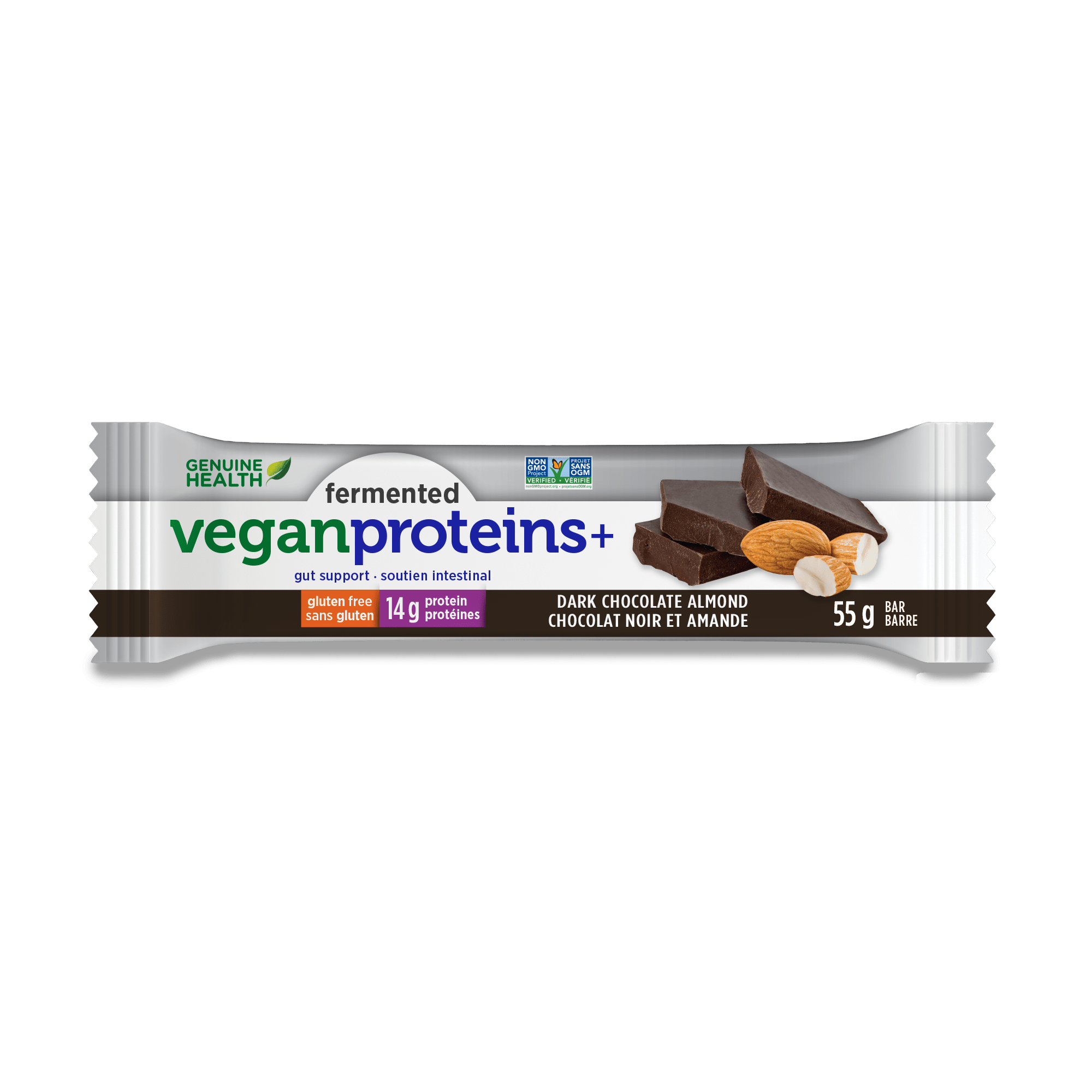 Genuine Health Fermented vegan proteins + Dark Chocolate Almond