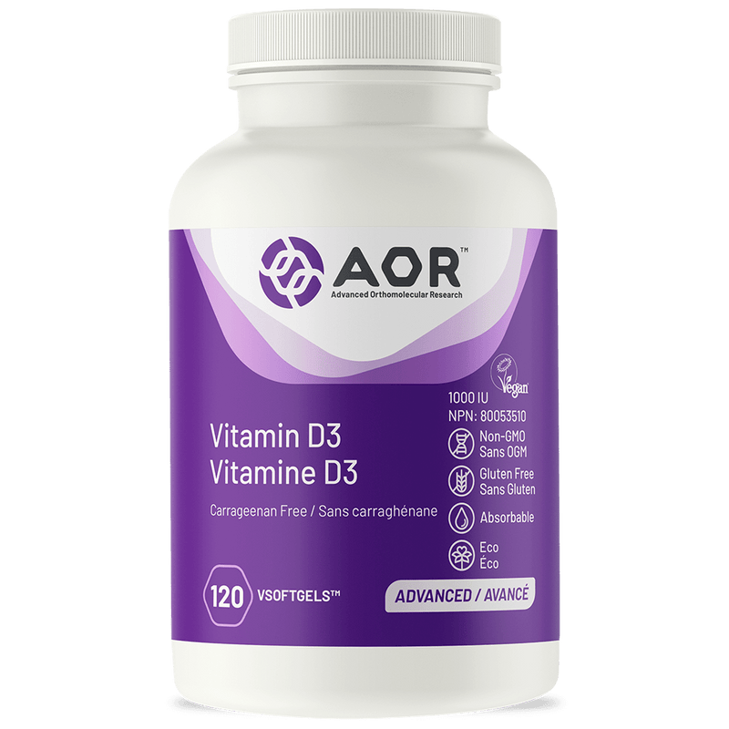 AOR Sustainable Vitamin D3 120 V-Softegels