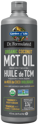 Garden of Life 닥터 포뮬티드 유기농 코코넛 MCT 오일 473ml