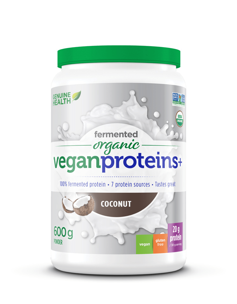 Genuine Health Fermented Organic Vegan Proteins+ Coconut 600 g