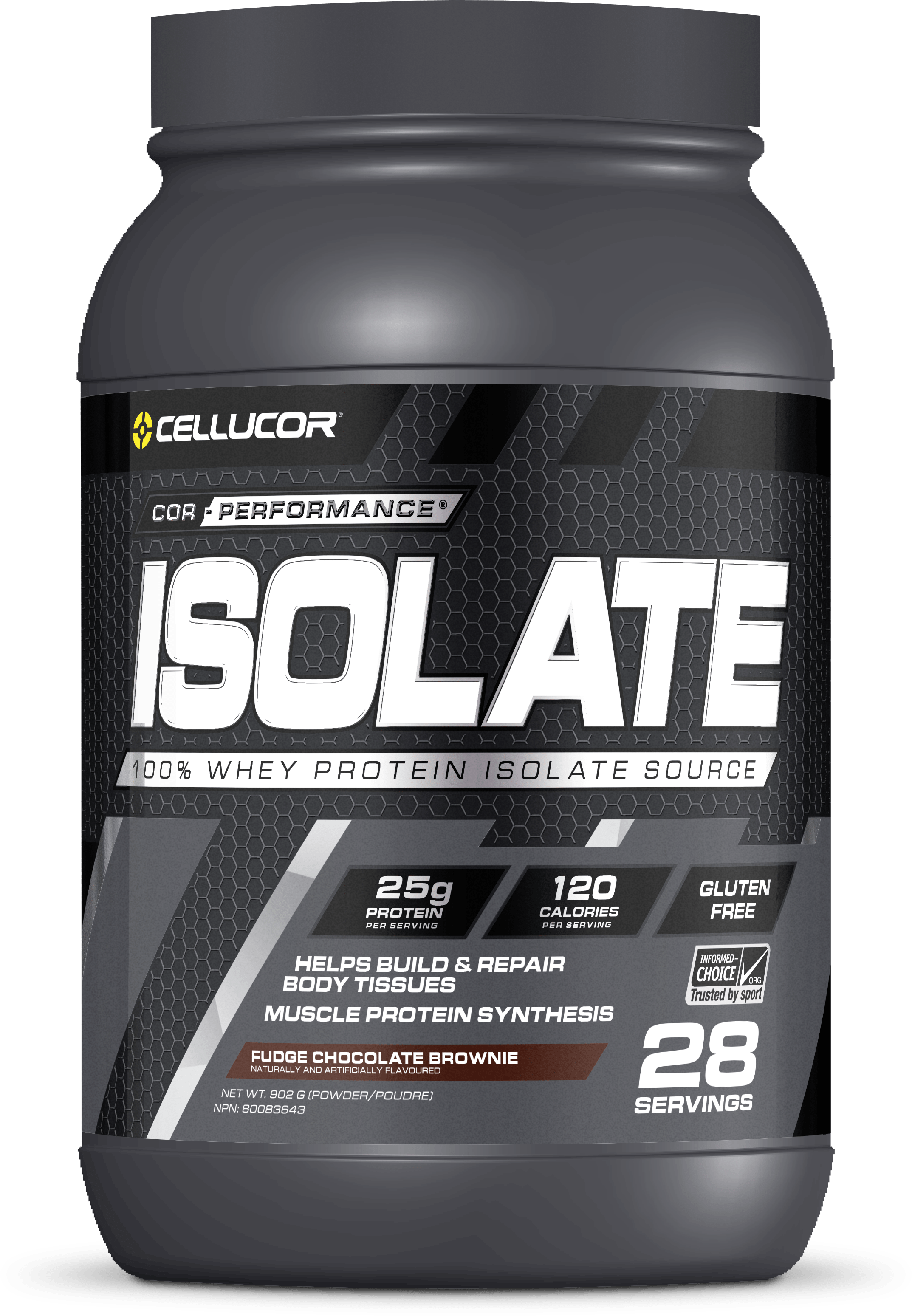 Cellucor Cor-Performance Isolate Whey Protein Fudge Chocolate Brownie 28 Servings