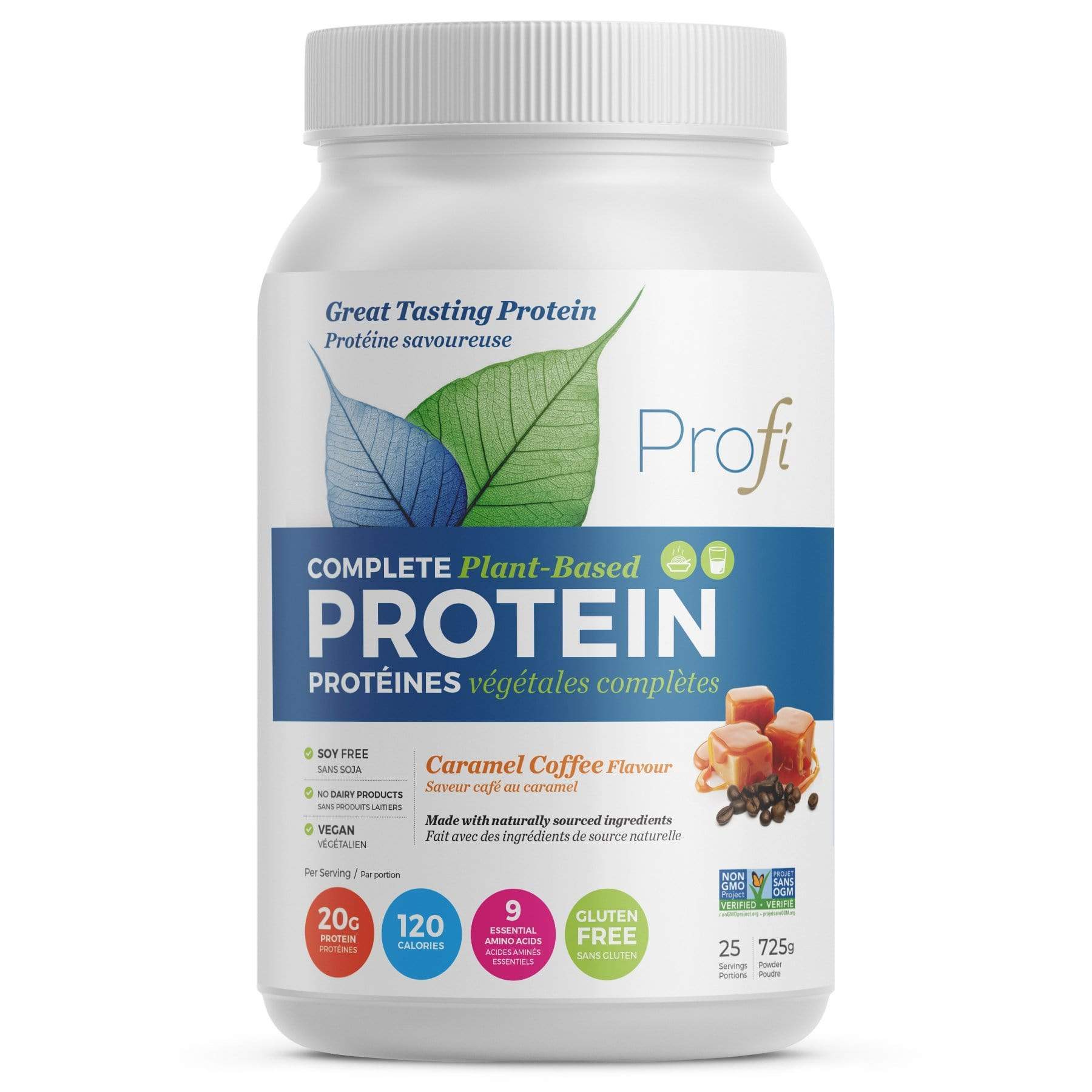 Profi Vegan Protein Powder Caramel Coffee 725 g