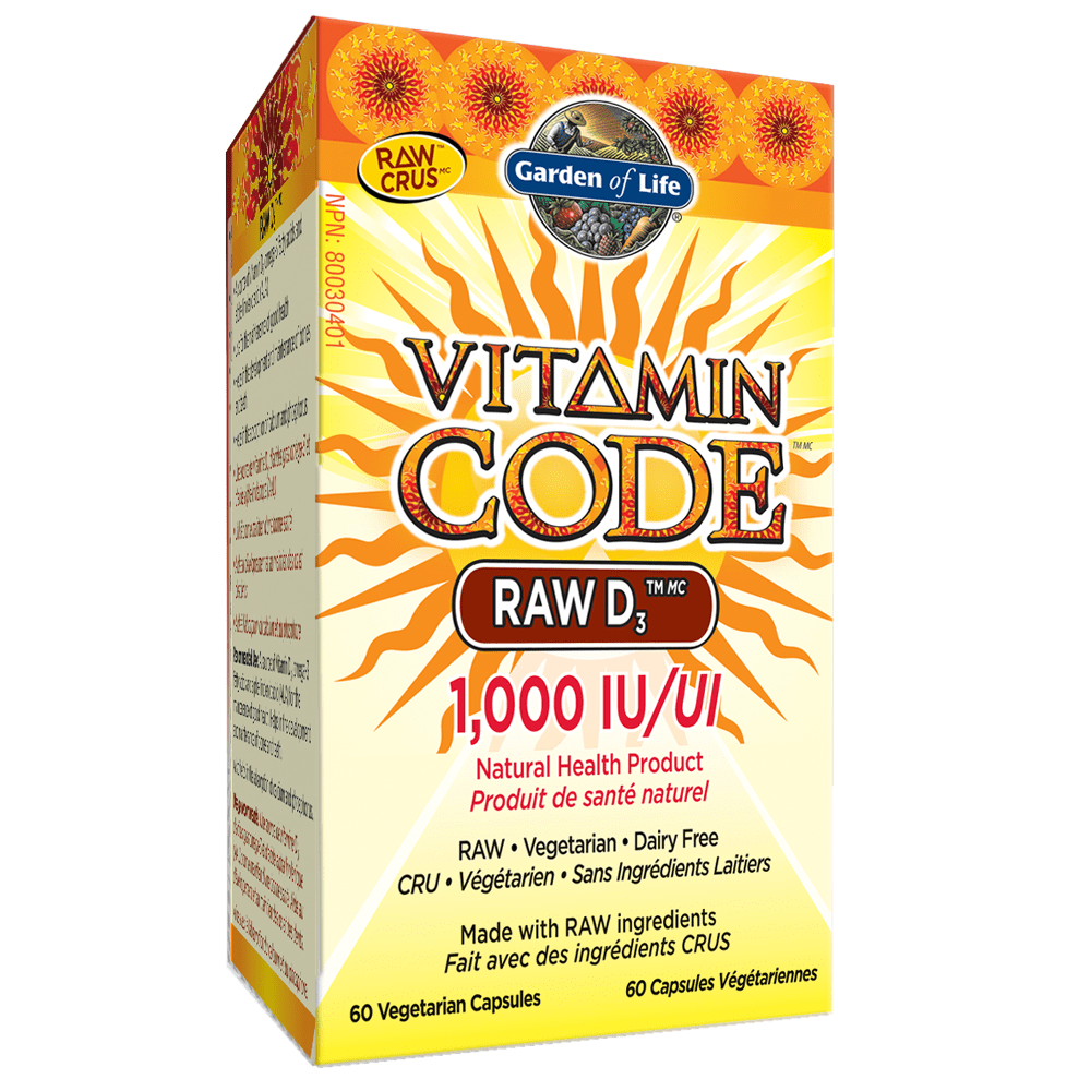 Garden of Life Vitamin Code - RAW D3 1000 IU