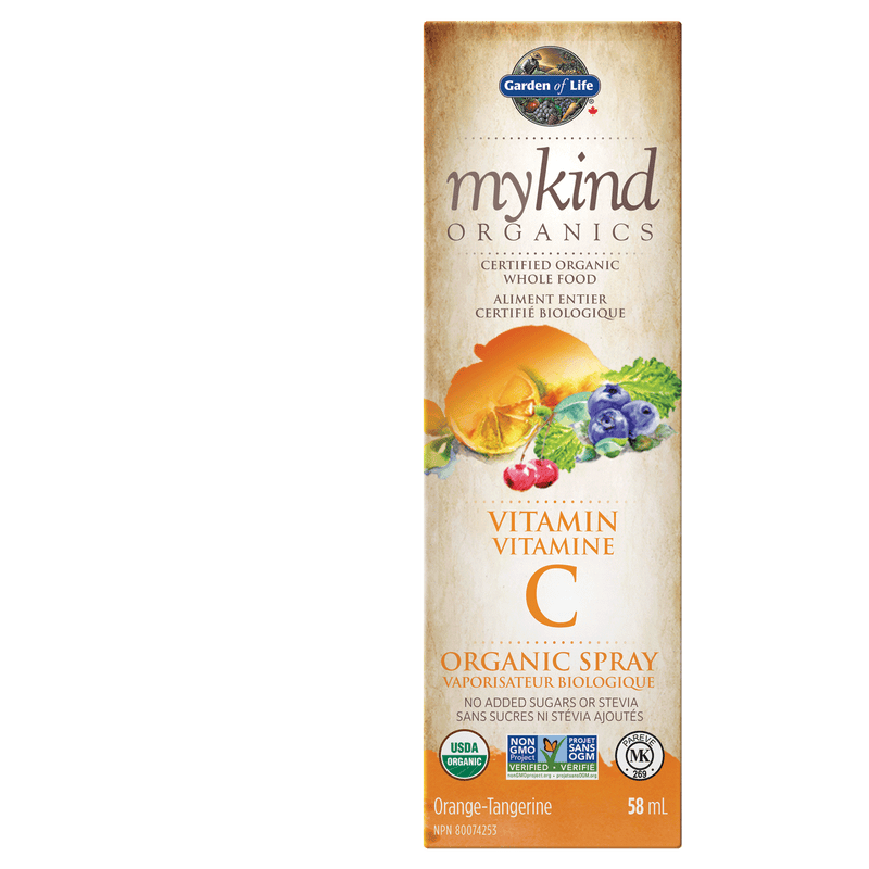 Garden of Life mykind Organics Vitamin C Spray Orange Tangerine