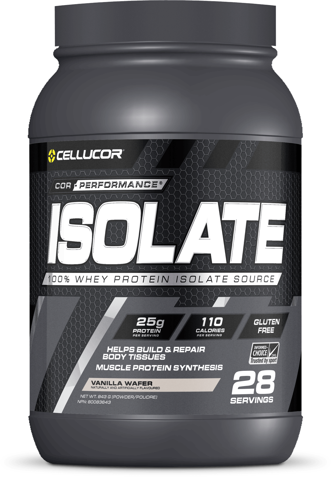 Cellucor Cor-Performance Isolate Whey Protein Vanilla Wafer 28 Servings