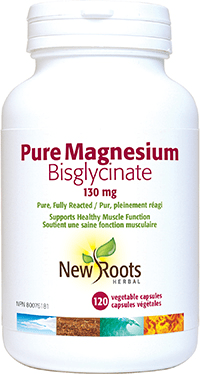 New Roots Pure Magnesium Bisglycinate 130 mg 120 V-Caps