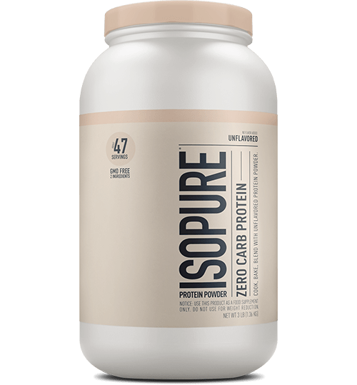 Isopure, مسحوق بروتين خالي من الكربوهيدرات، بدون نكهة، 1.36 كجم (3 رطل)