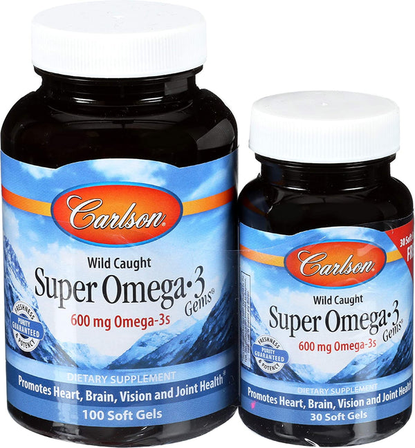 Carlson Laboratories Super Omega-3 130 Soft Gels