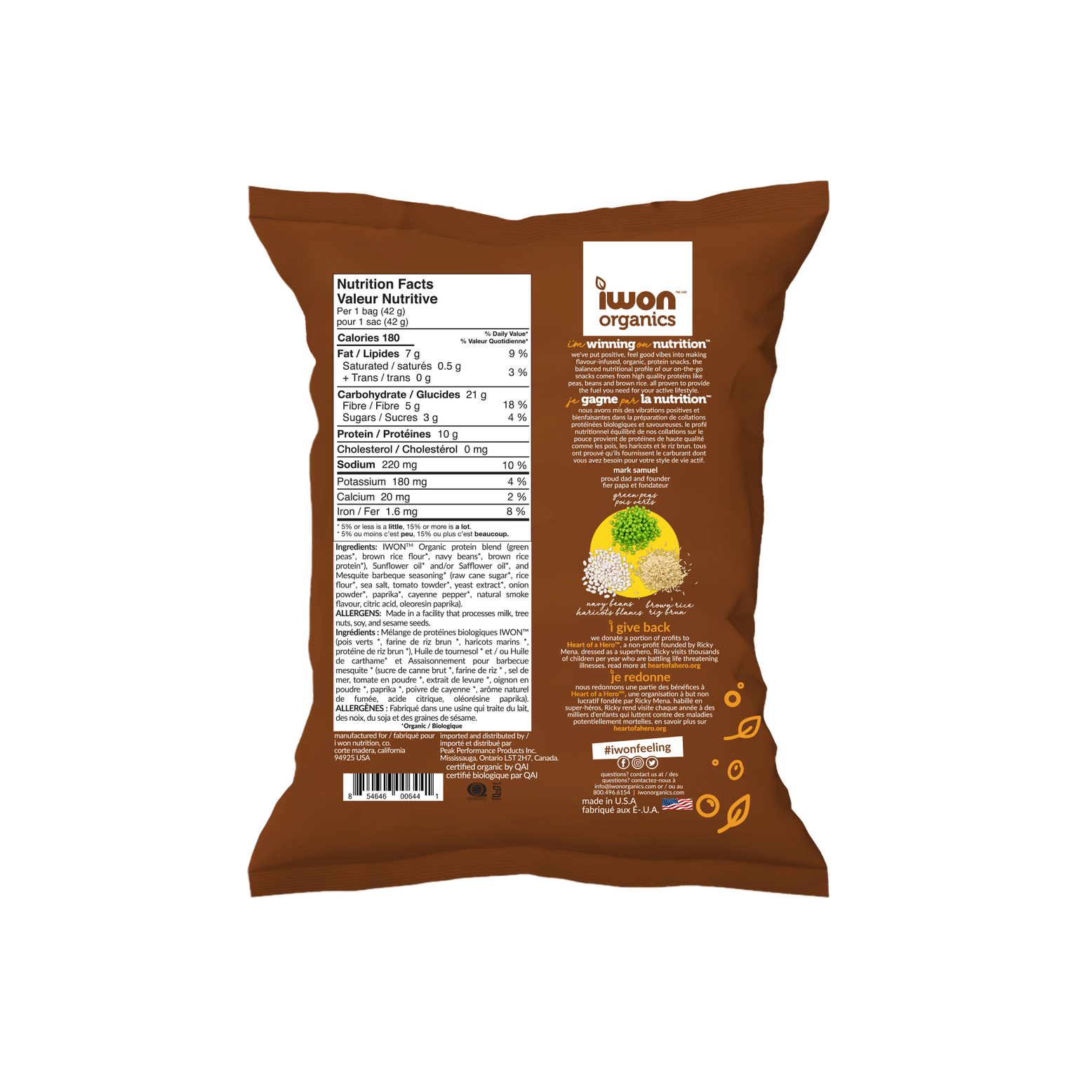 IWON Organics Protein Stix - Mesquite BBQ