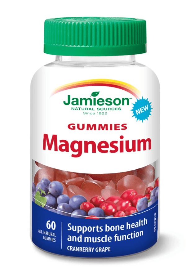 Jamieson Magnesium Gummies 60 All-Natural Gummies