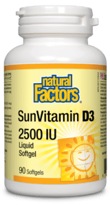 자연 요인 SunVitamin D3 2500 IU