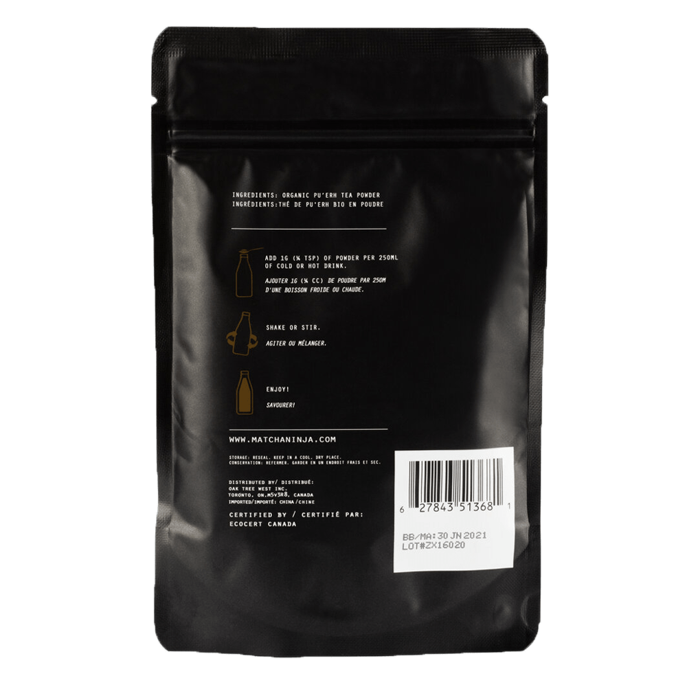 Matcha Ninja - Pu'erh Ninja Fermented Pu'erh Tea Powder (70 Servings)