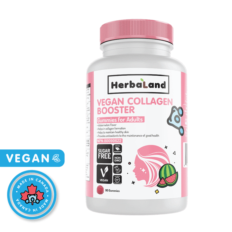 HerbaLand Vegan Collagen Booster Watermelon 90 Gummies