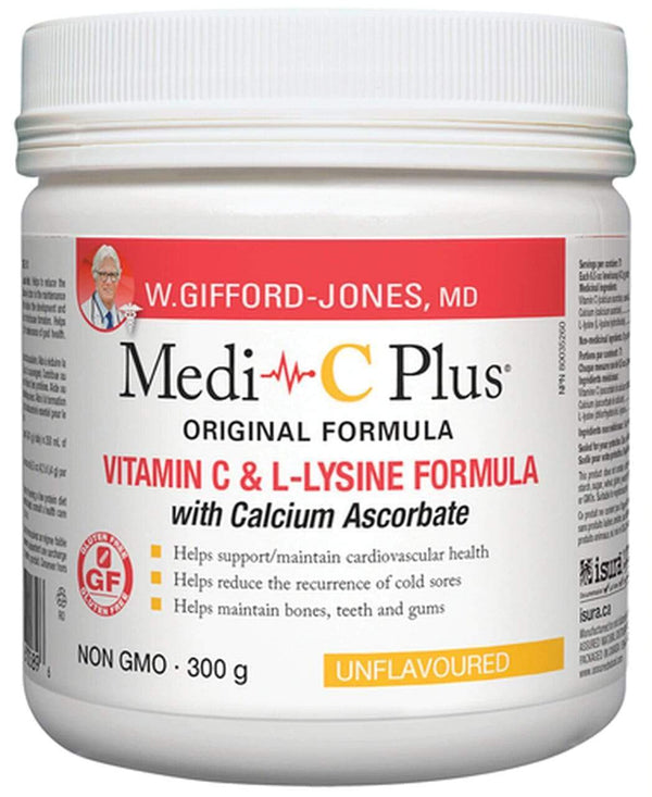 التغذية المفضلة Medi-C Plus تركيبة فيتامين C وL-Lysine بدون نكهة