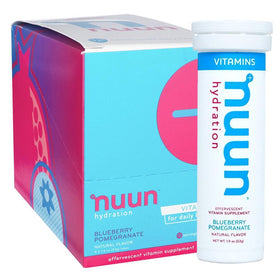 Nuun Vitamins, Blueberry Pomegranate, Single Tube x 12 Tablets