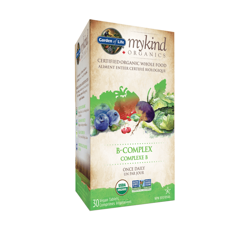 Garden of Life mykind Organics B-Complex Once Daily 30 Tablets