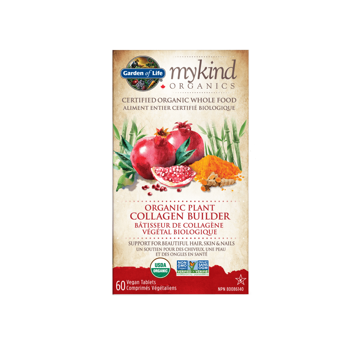 Garden of Life mykind Organics Plant Collagen Builder 60 Tablets